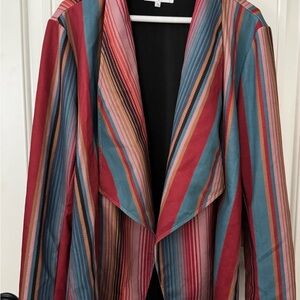 Crazy Train Vibrant Striped Blazer